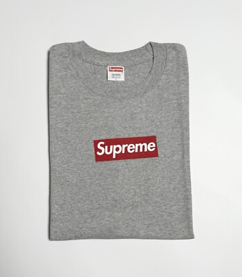 Supreme Box Logo Tee 2003 Grey L | eBay