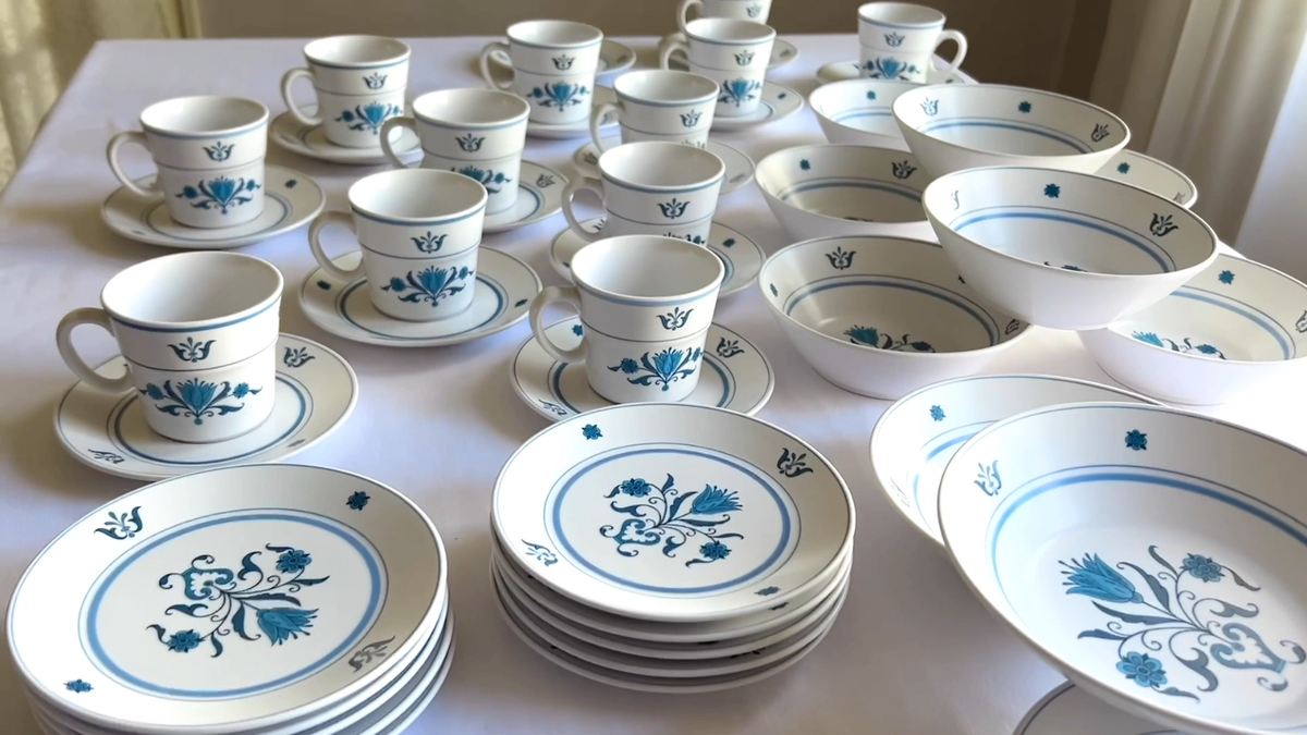 RARE 1960s Vintage LOT Noritake Progression China Blue Haven 50