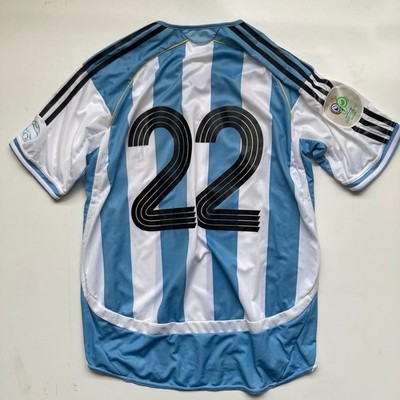 Adidas Argentina Matchworn Jersey #22 Lucho Gonzalez 2006 Size M
