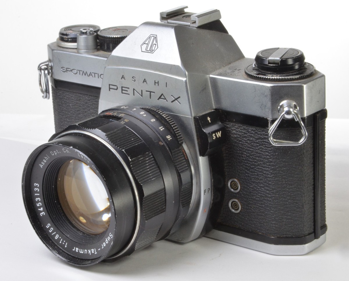 Pentax Spotmatic SP II Film Camera w/55mm f1.8 Super Takumar READ