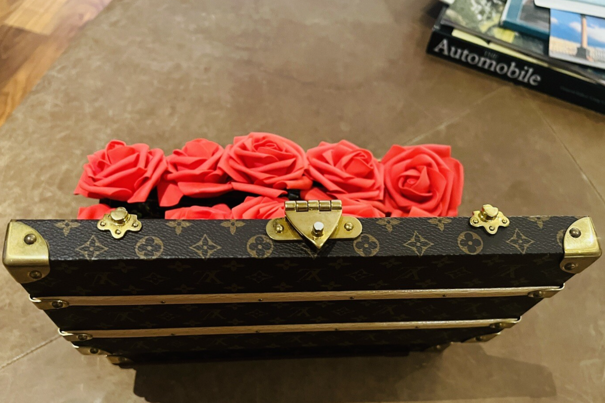 Louis Vuitton Malle Fleurs Flower Trunk Monogram Canvas water tray