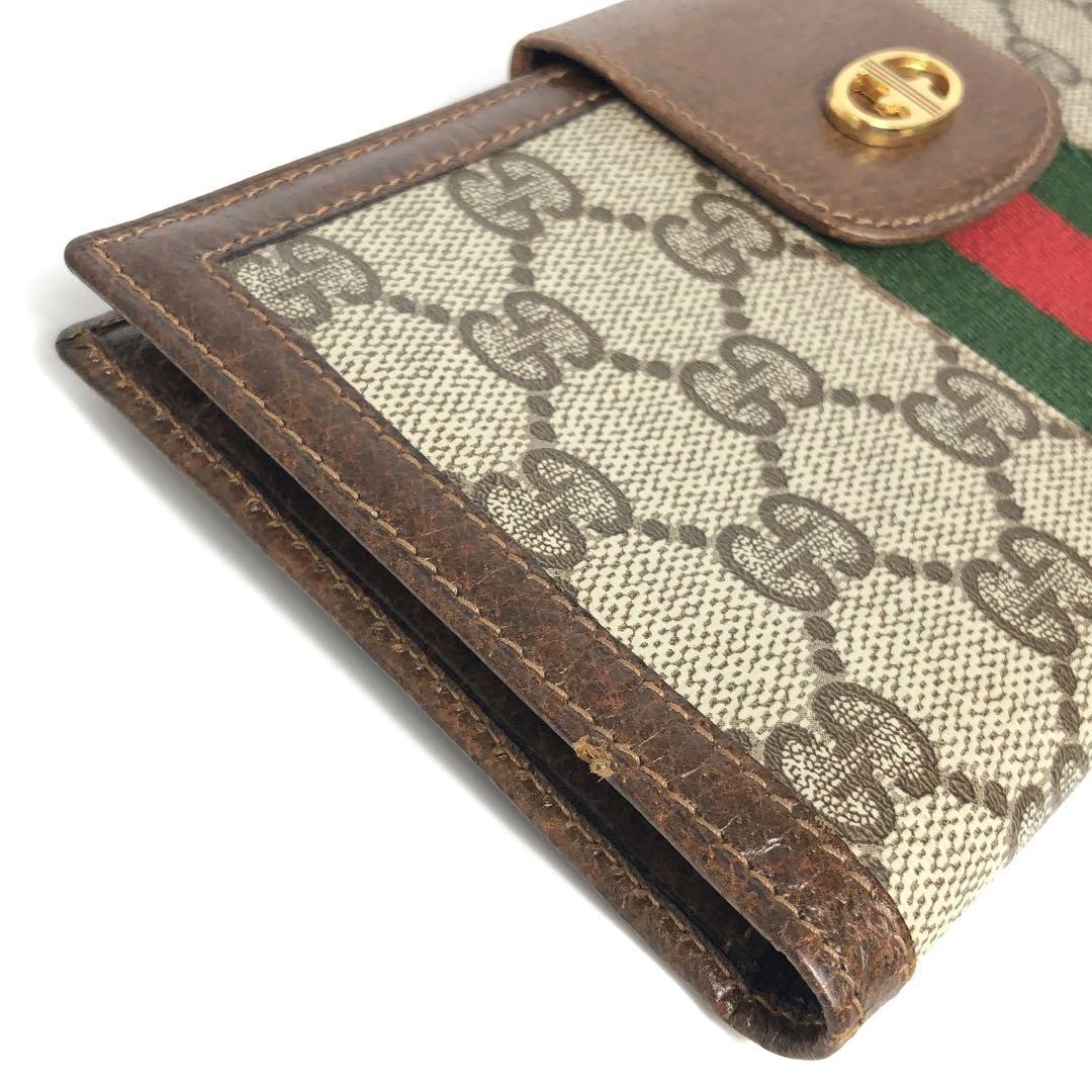 GUCCI Old Gucci Long Wallet Shelly GG Supreme Leather Authentic | eBay