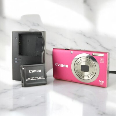 Canon PowerShot A2300 Pink HD 16.0MP 5x Zoom Digital Camera Japan