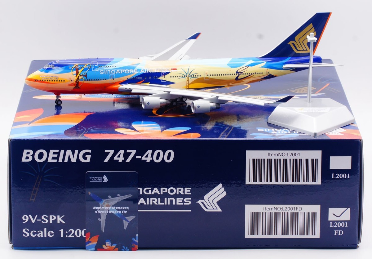 航空機・ヘリコプター SQ wings Boeing747-400 JA8965 1:200 航空機