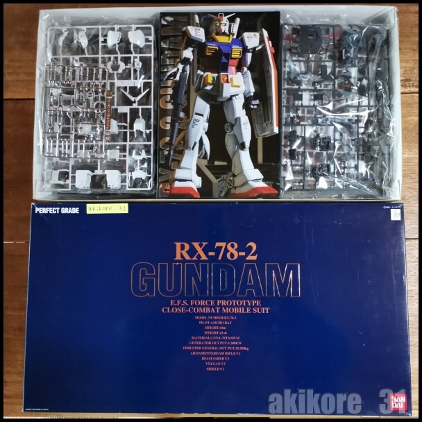 Mobile Suit Gundam RX-78-2 PG 1/60 Perfect Grade BANDAI Plastic