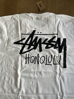 STUSSY HONOLULU Chapter Tee Limited WHITE T-SHIRT SIZE LARGE for
