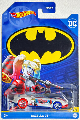 2021 HOT WHEELS DC BATMAN SERIES HARLEY QUINN GAZELLA GT---#5/5