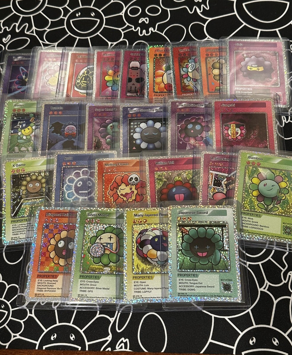 Murakami 108 Flowers Trading cards - Full Rare Set (25 Cards) | eBay
