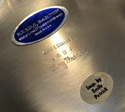 Reed & Barton “King Francis” # 1684 Silver Plated Footed Bowl