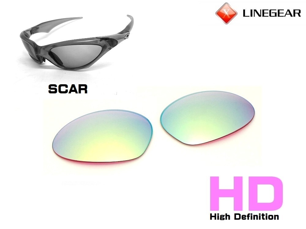 LINEGEAR HD Turquoise Blue - Non Polarized Lens for Oakley Scar