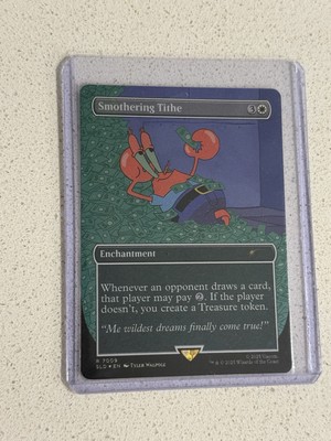 MTG Secret Lair x Spongebob Squarepants 7009 Smothering Tithe