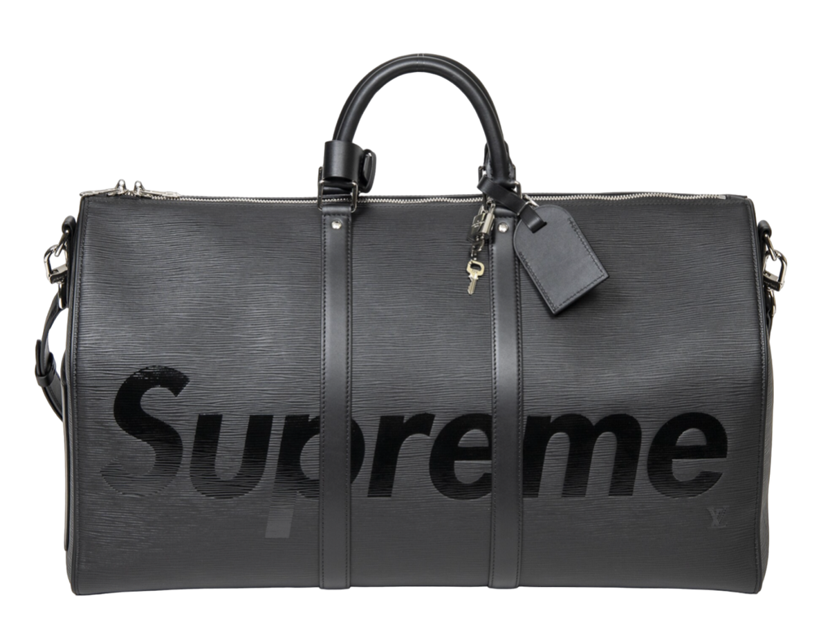 Louis Vuitton Keepall Bandouliere 55 Supreme Black Epi Weekend
