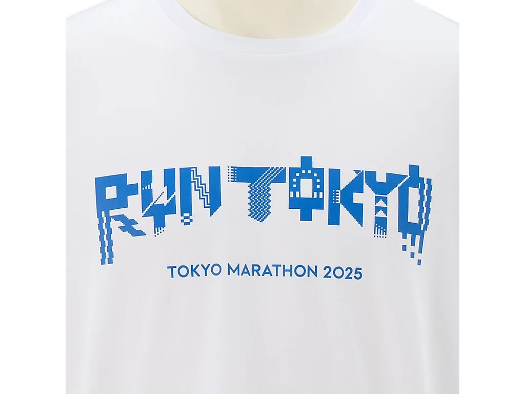 ASICS Tokyo Marathon 2025 T-Shirt 2013A504.100 White Pixel Art