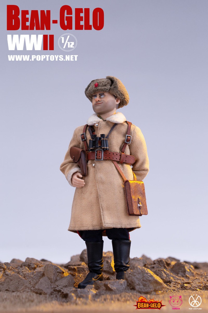 POPTOYS Bean-Gelo WWII Soviet Red Army Captain Bezov 1/12 Action