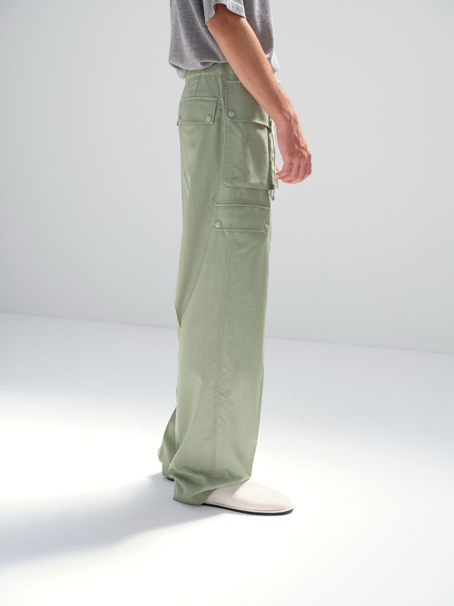 ASK availability First)AURALEE WOOL HERRINGBONE CARGO PANTS new | eBay