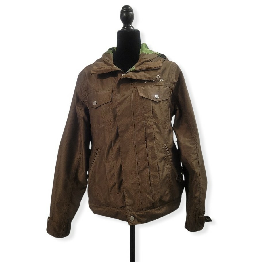 Burton Womens Pavillion Jacket Medium Brown Snowboarding Winter