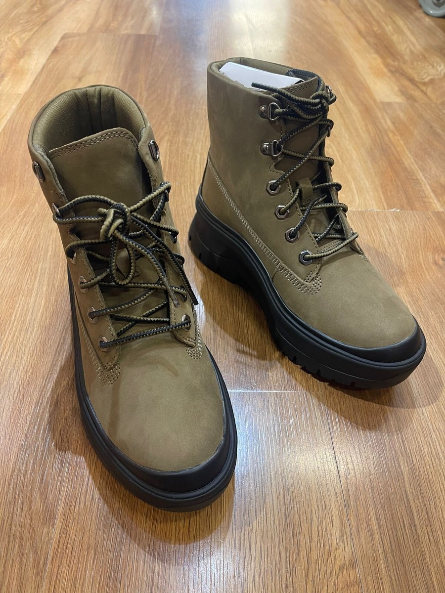 Timberland Women's Roxie Lane Mid Lace Boot Olive Nubuck A295J ALL