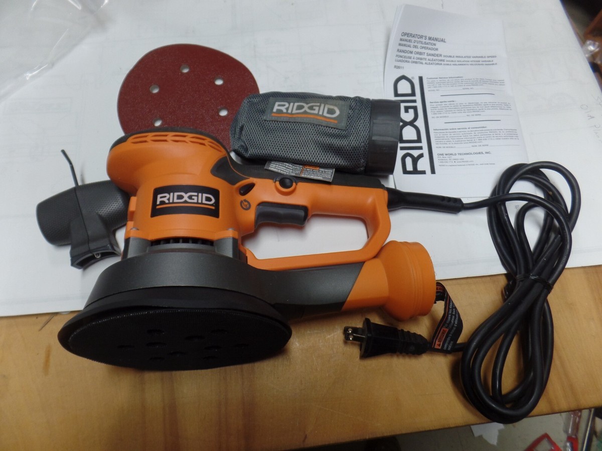 Ridgid R2611 Sander 6-Inch VS Random Orbit Sander (recon) | eBay