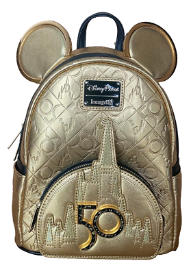 New Disney World 50th Anniversary Celebration Gold Embossed