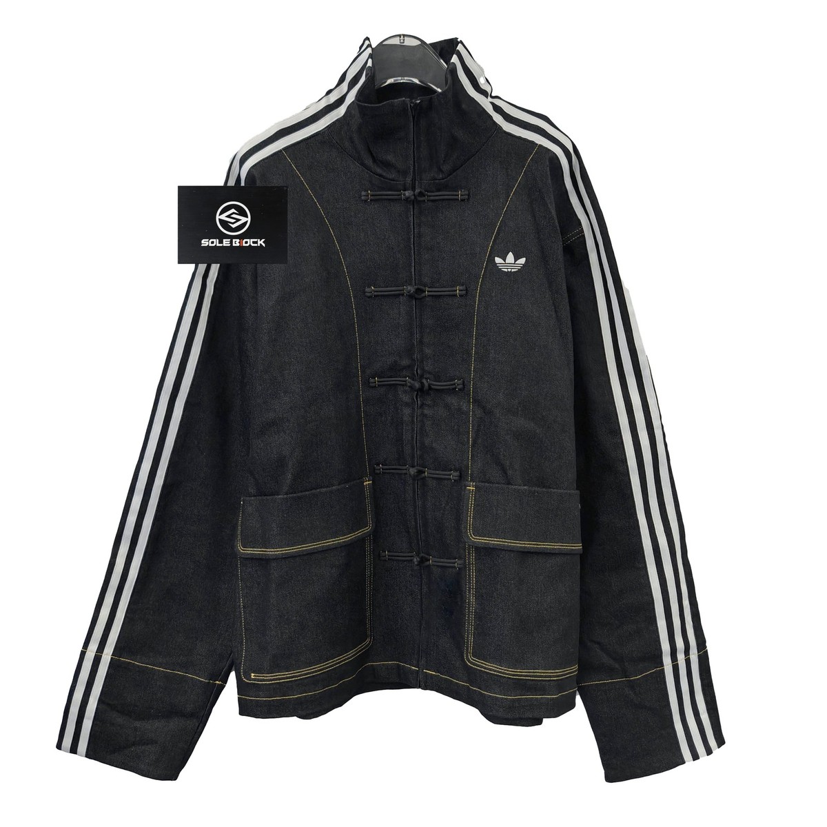 adidas Originals China Track Top Denim Soft Loose Jacket Unisex