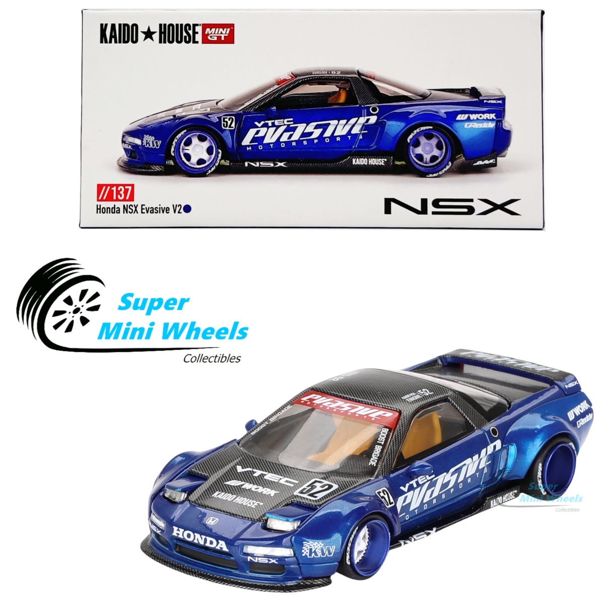 Mini GT x Kaido House 1:64 Honda NSX Evasive V2 KHMG137 | eBay