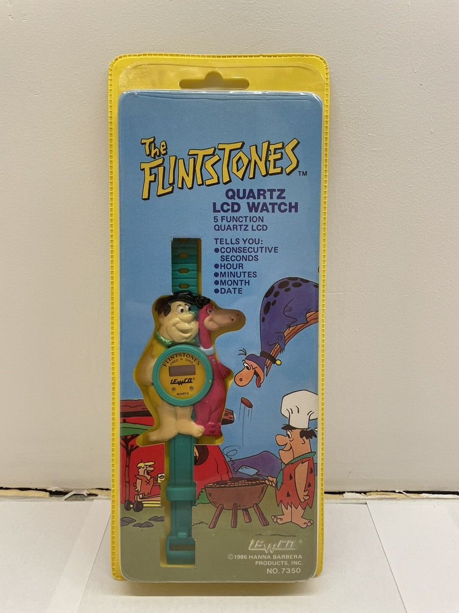 1986 THE FLINSTONES LEWCO Quartz LCD Watch Hanna-Barbera 1 Of 6