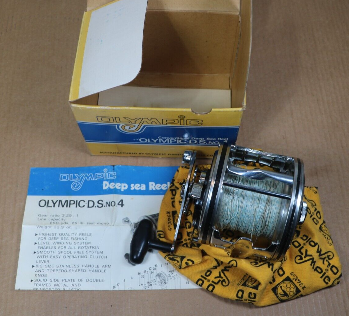 Olympic DS-4 Dohzuki 500 Deep Sea Fishing Reel Boxed with