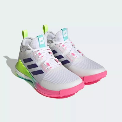 NEW Adidas Women's Crazyflight Mid Volleyball Shoes White Pink