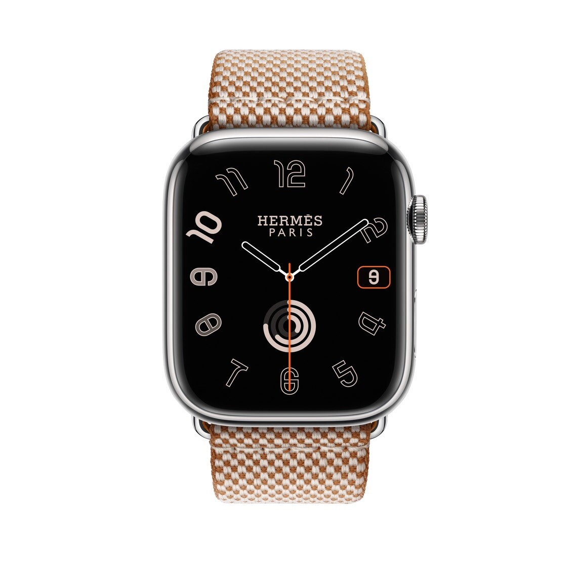 Apple Watch Hermès - 45mm Gold/Écru Toile H Single Tour | eBay