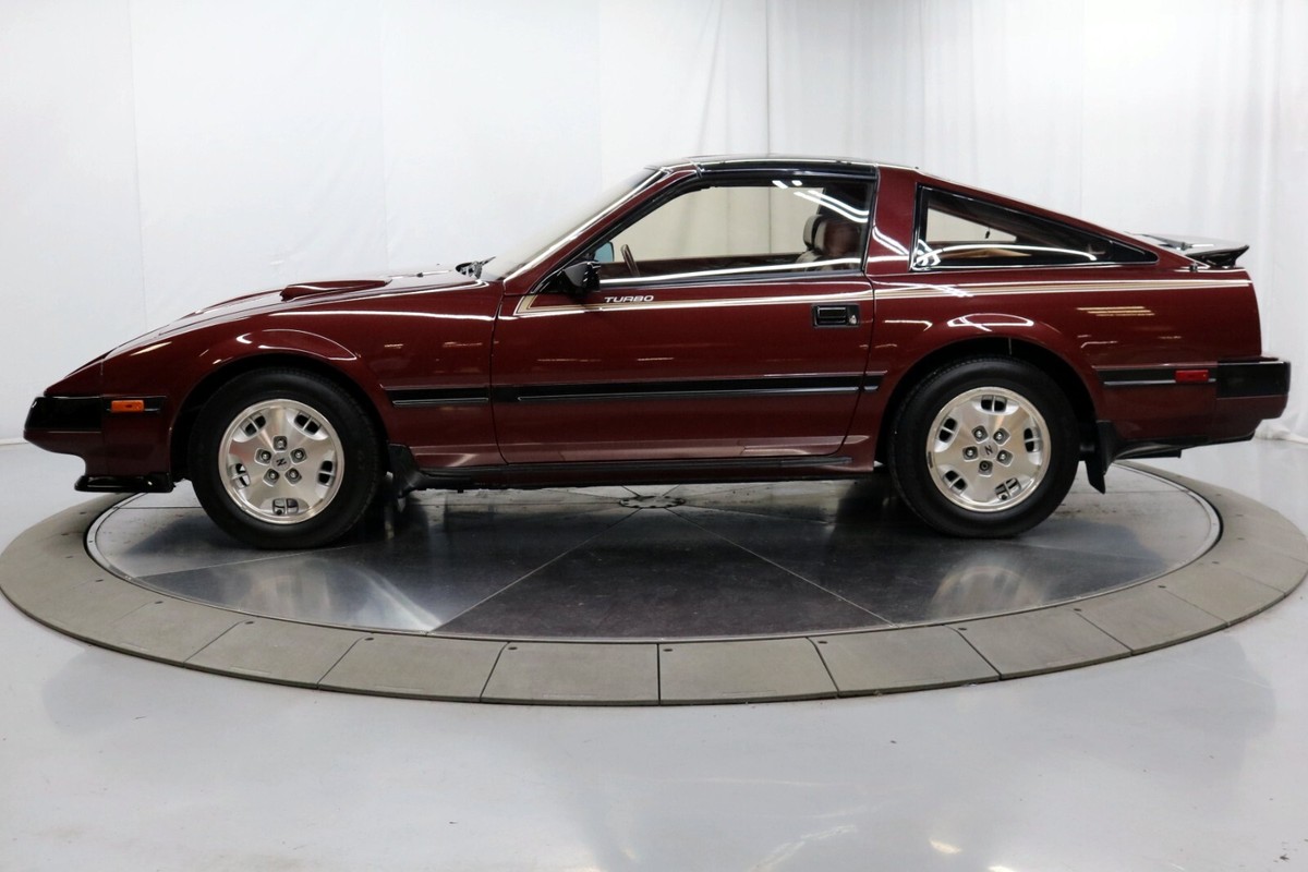 1985 Nissan 300ZX Turbo maroon | POSTER 24 X 36 INCH | Vintage