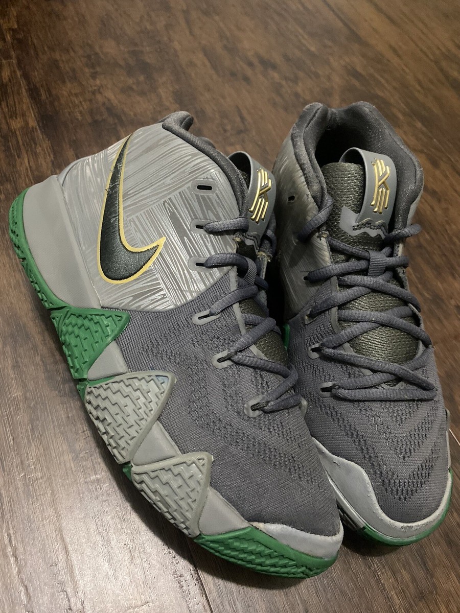 Nike Kyrie 4 City Cool Grey Celtics Green Gray Shoes 943806-001