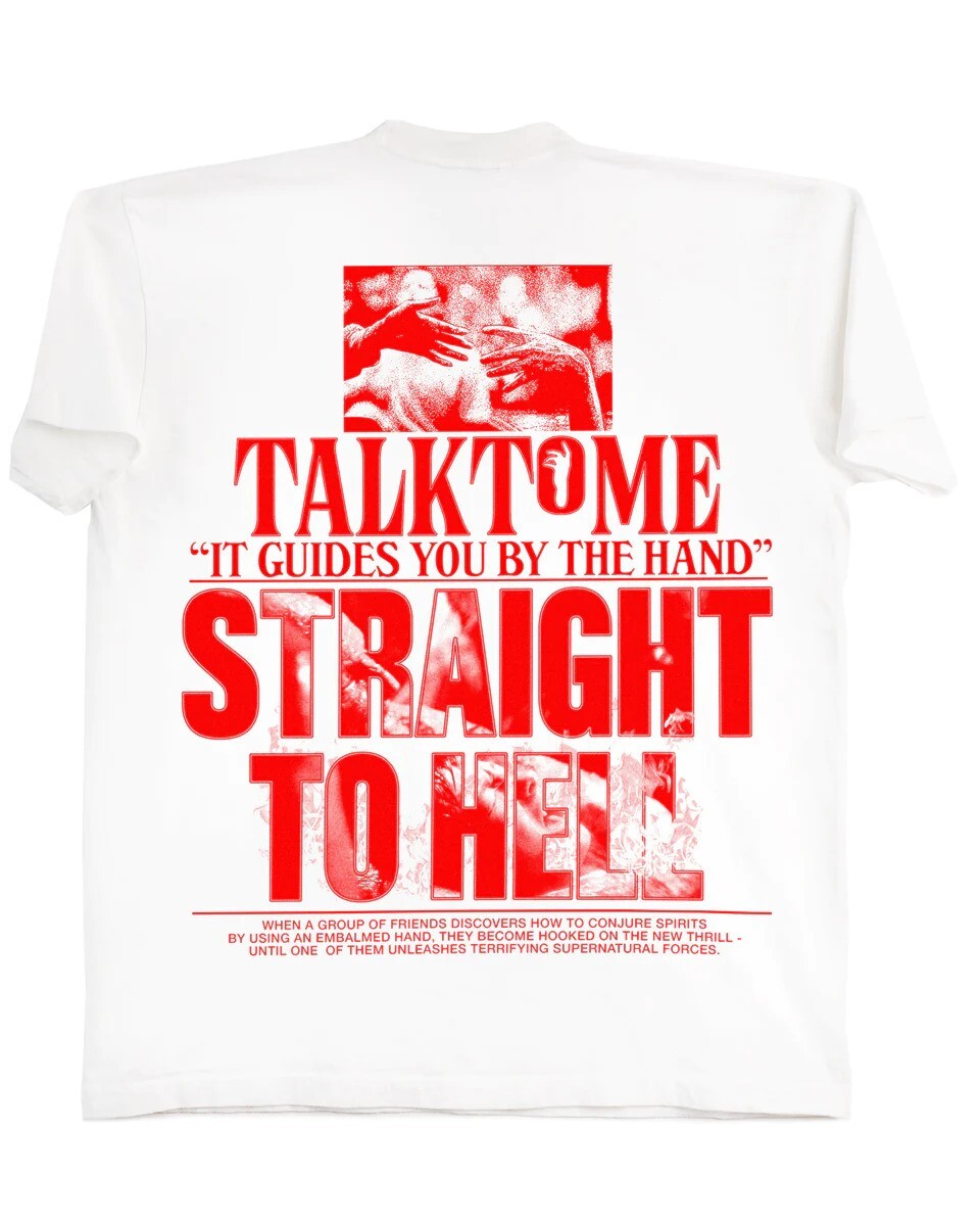A24 x Online Ceramics Talk To Me Straight To Hell T-Shirt Horror