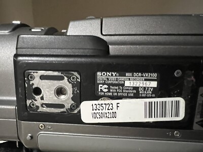 Sony DCR-VX2100 Camcorder - Black for sale online | eBay