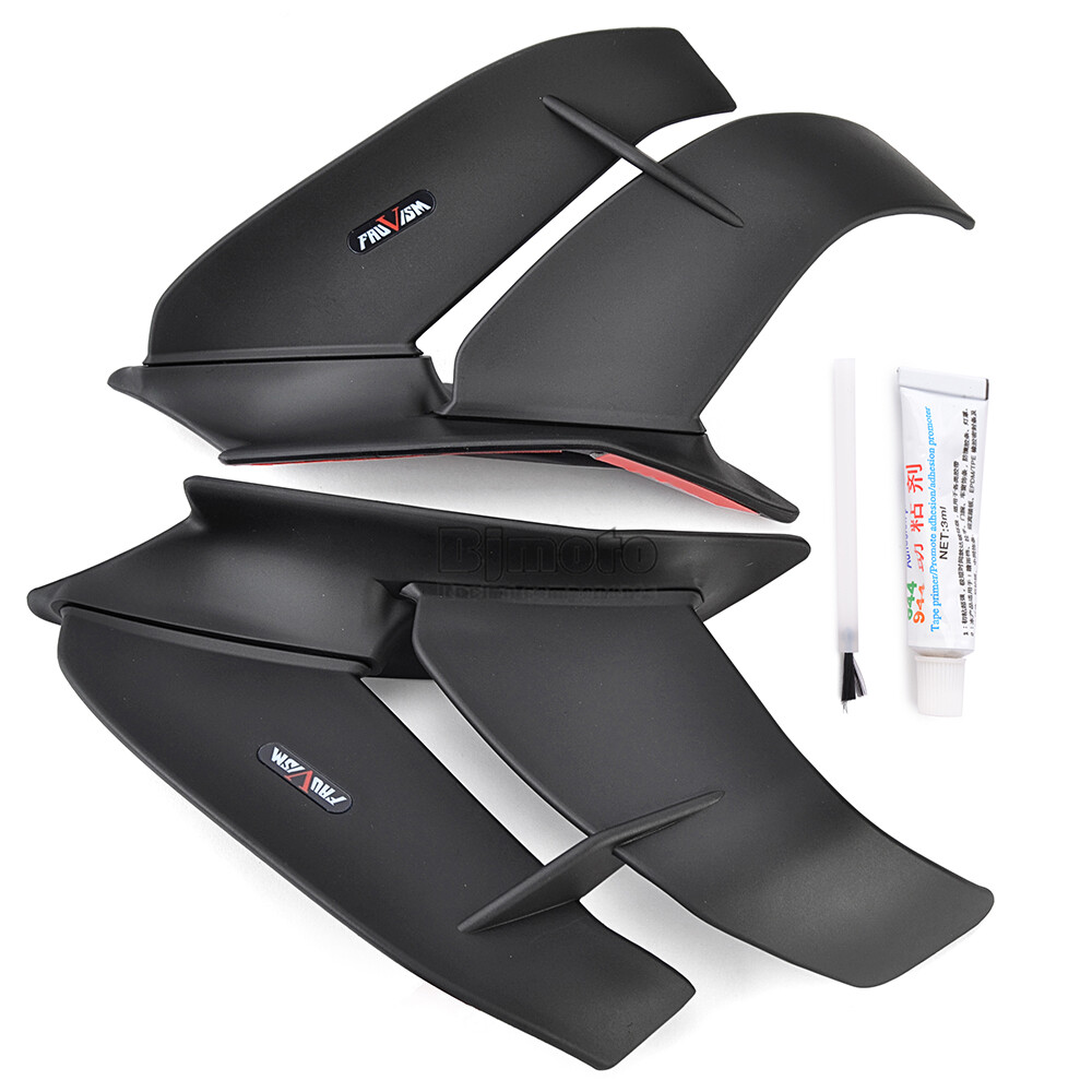 Aerodynamic Side Fairing Winglets Wings Spoiler For Kawasaki ZX4R
