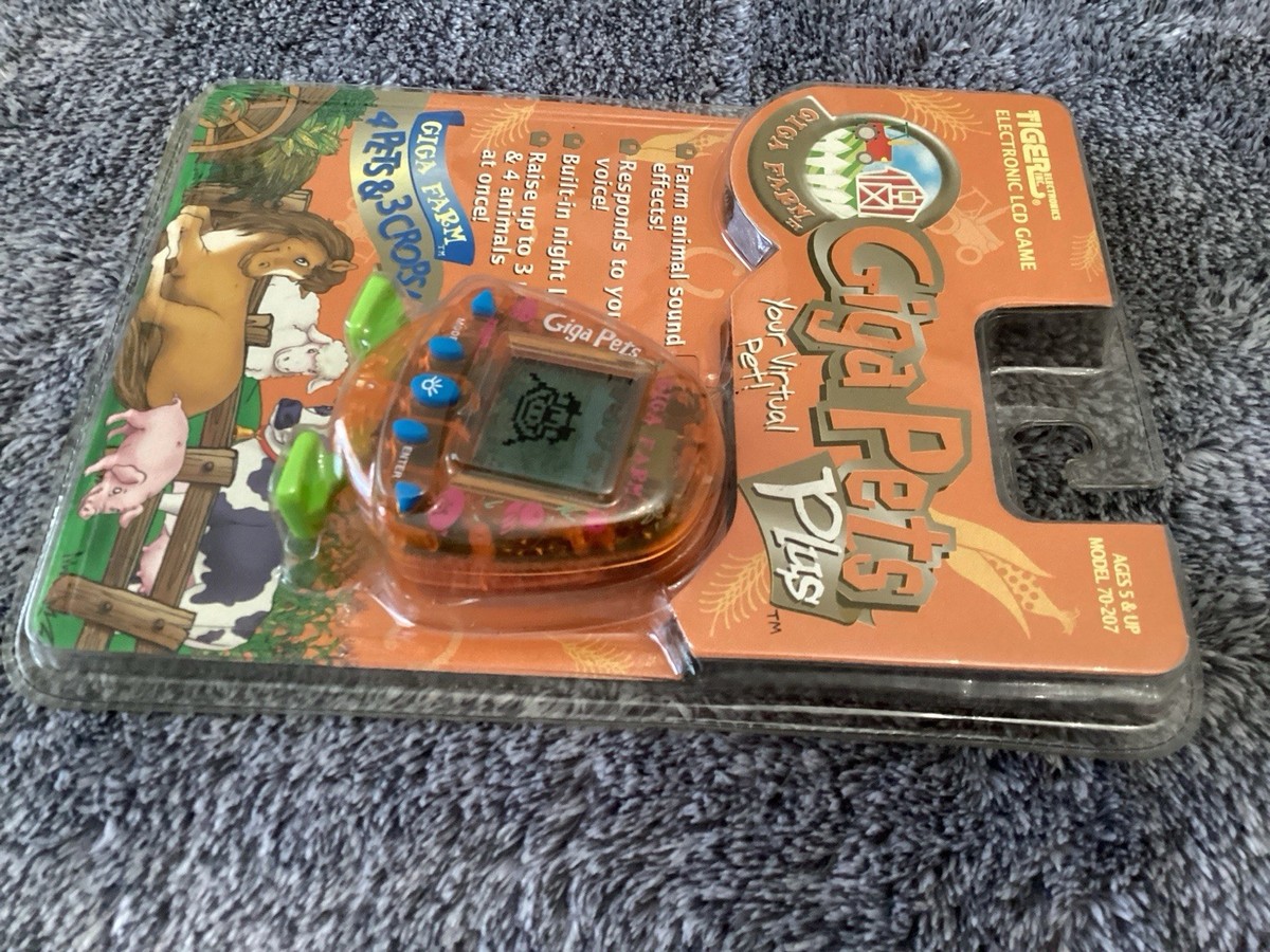 Farm Giga Pets Plus Virtual Electronic Tiger Handheld Game