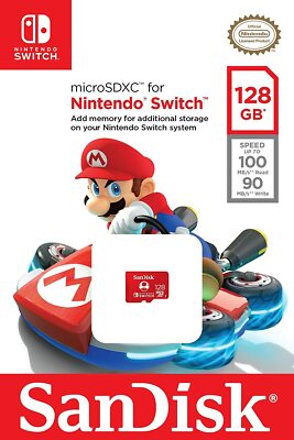 SanDisk 128GB Micro SD SDXC Memory Card for Nintendo Switch or