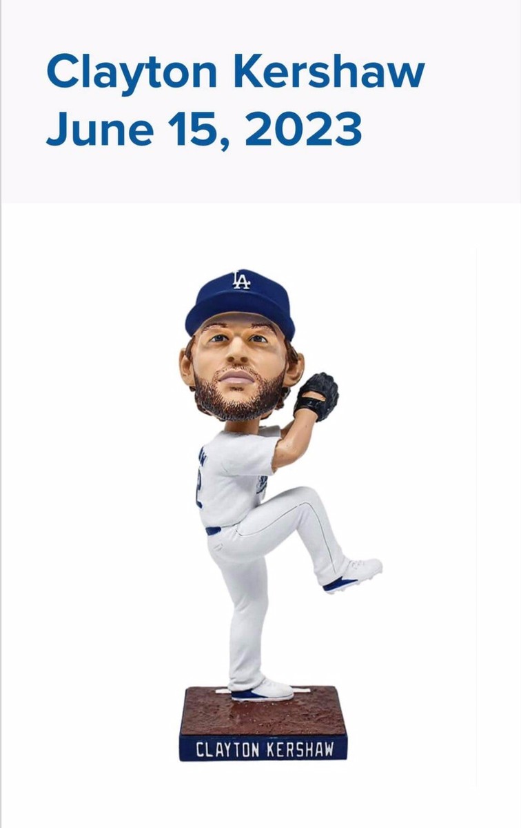 2023 Clayton Kershaw Bobblehead Los Angeles Dodgers SGA 6/13/23
