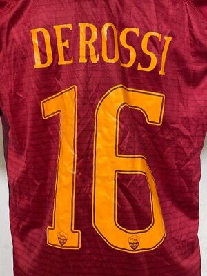 Daniele De Rossi #16 AS Roma 2016 Nike Home Soccer Jersey Men's XL