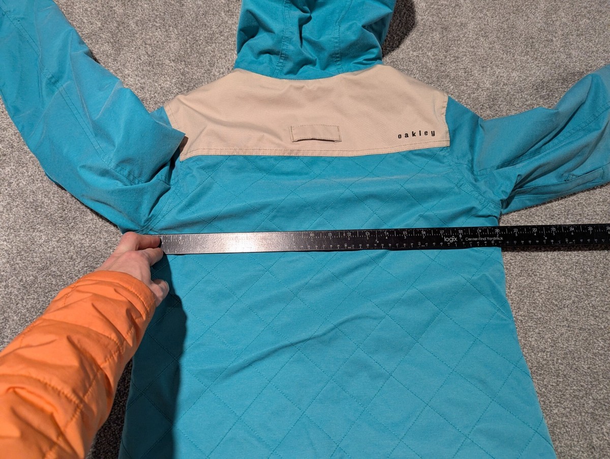 Oakley Jacket Womens Small Teal Blue Coat Biozone FN Dry