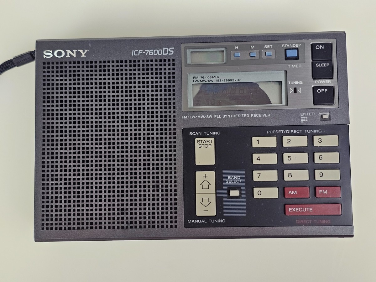 PARTS/REPAIR Sony ICF-7600DS Synthesized Receiver Radio In Box w
