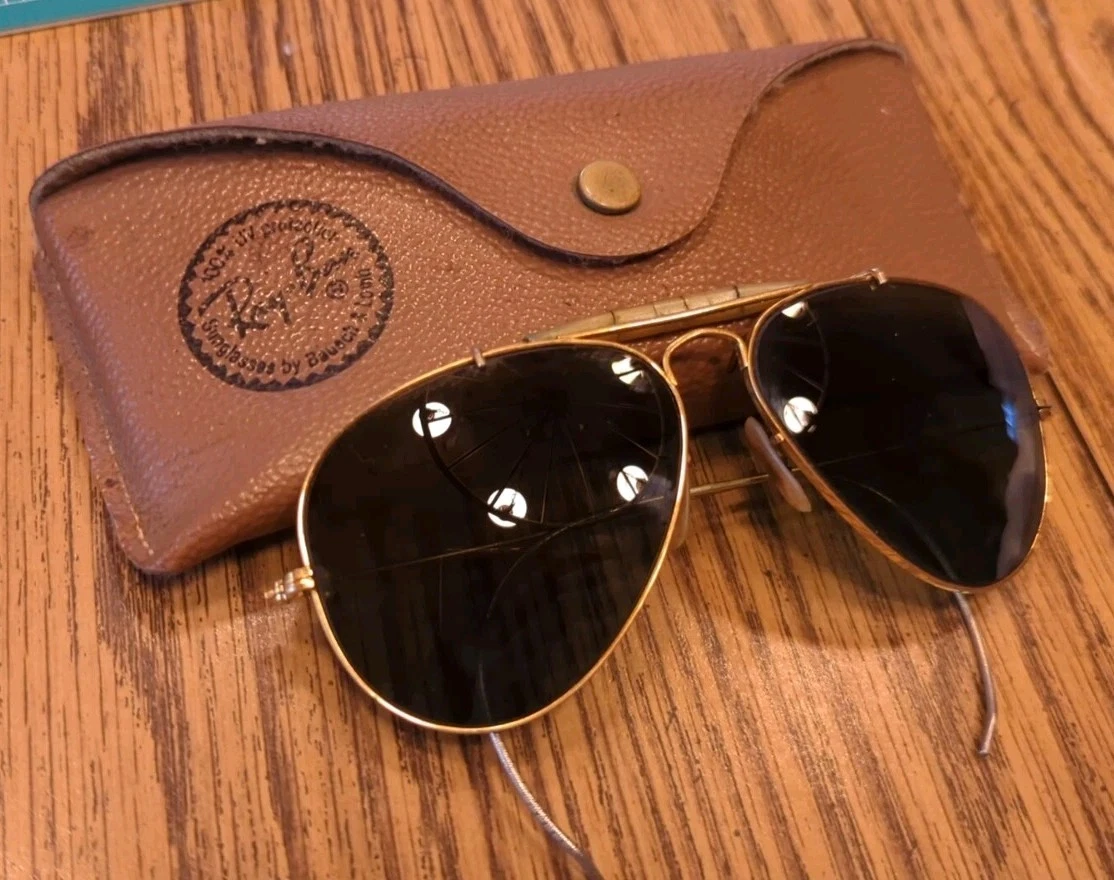 Ray-Ban Gold Vintage Sunglasses for sale | eBay