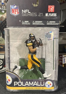 McFarlane Troy Polamalu Figure Pittsburgh Steelers NFL Series 21