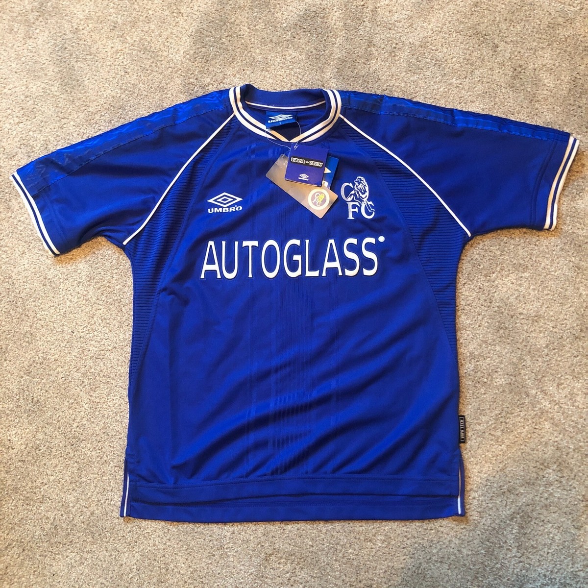 NEW Vintage Umbro Chelsea FC Autoglass 1999-2000-2001 Football