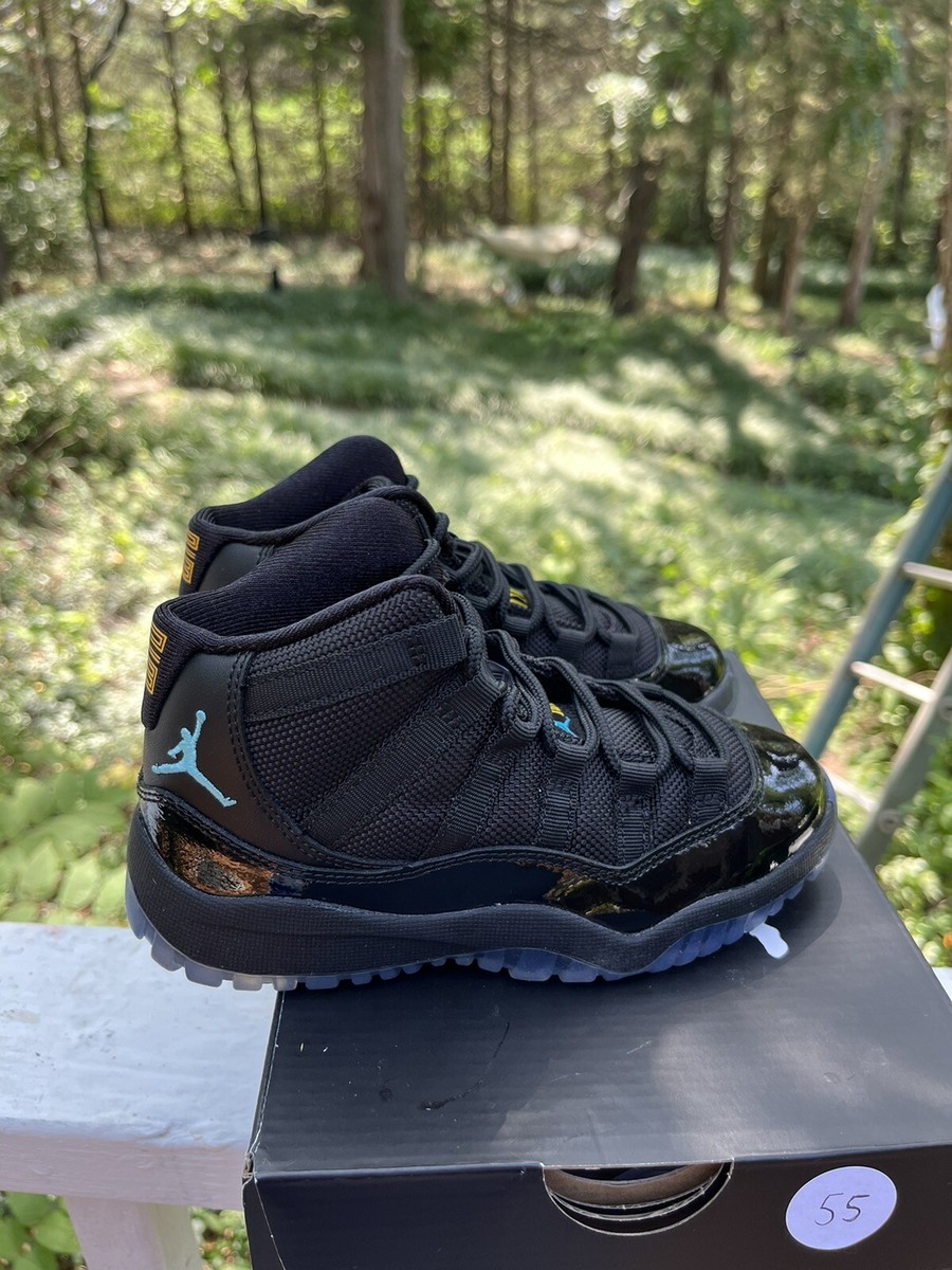 Air Jordan 11 XI Retro Gamma Blue PS Pre School Size 11C Black