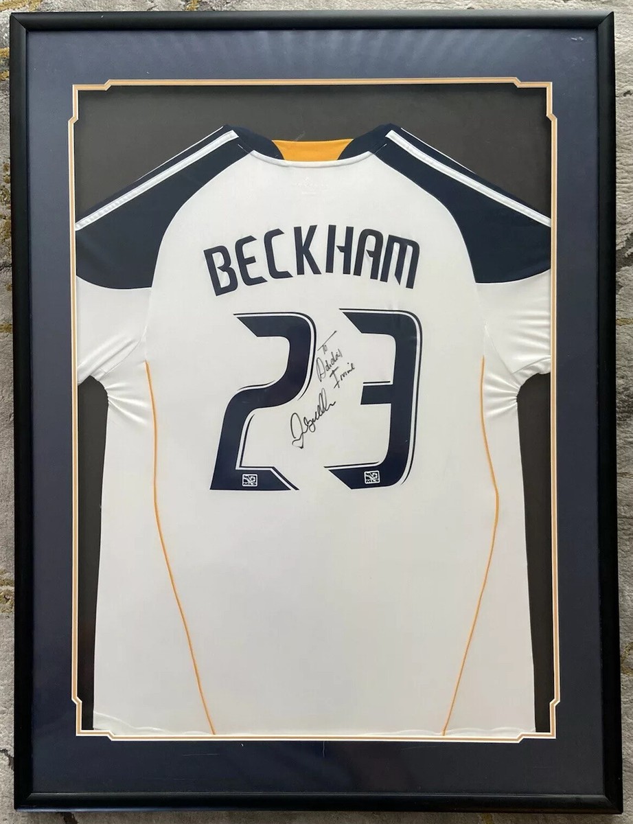 DAVID BECKHAM ⚽️ LA GALAXY✨Autograph signed framed jersey