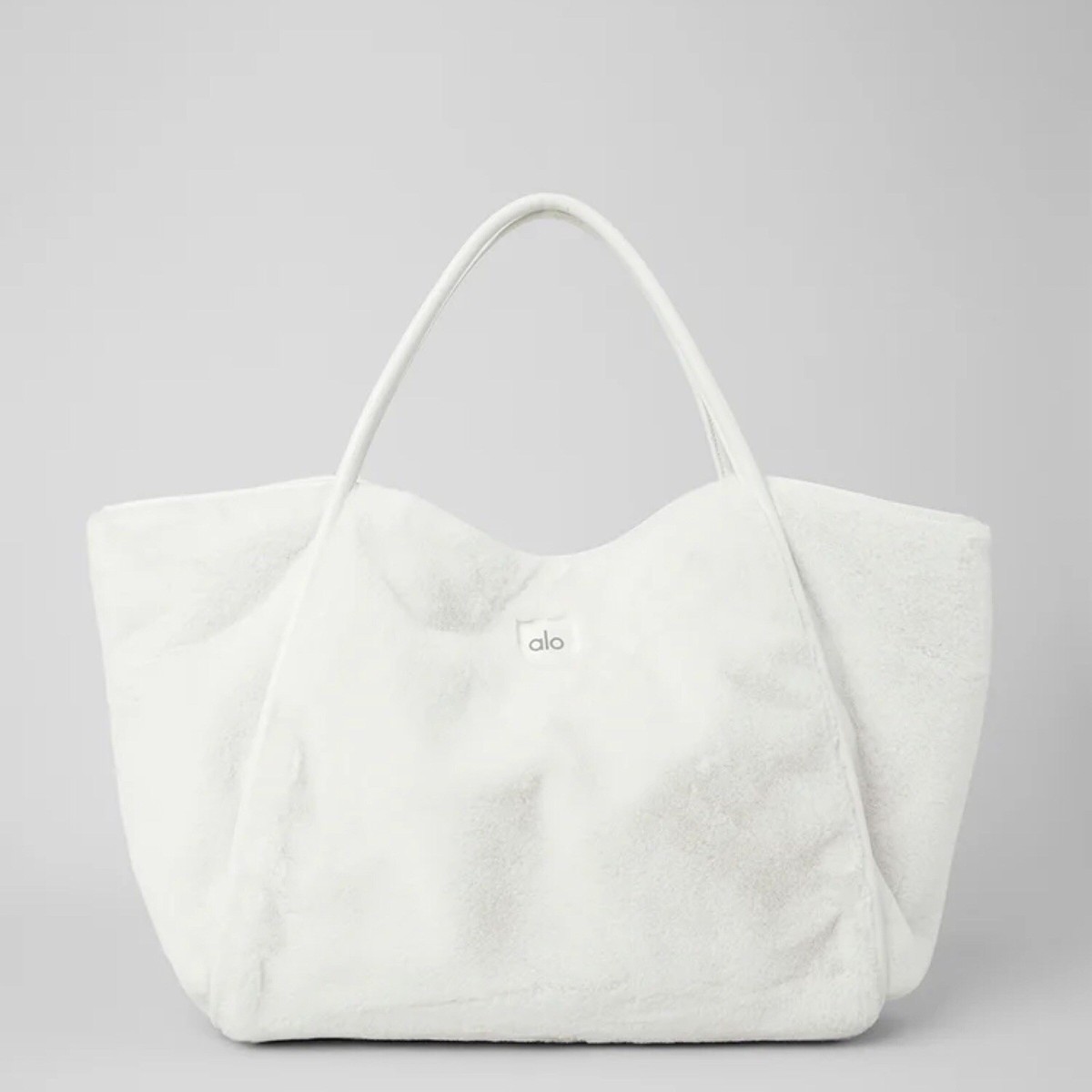 Alo Yoga Faux Fur Tote Bag Ivory | eBay