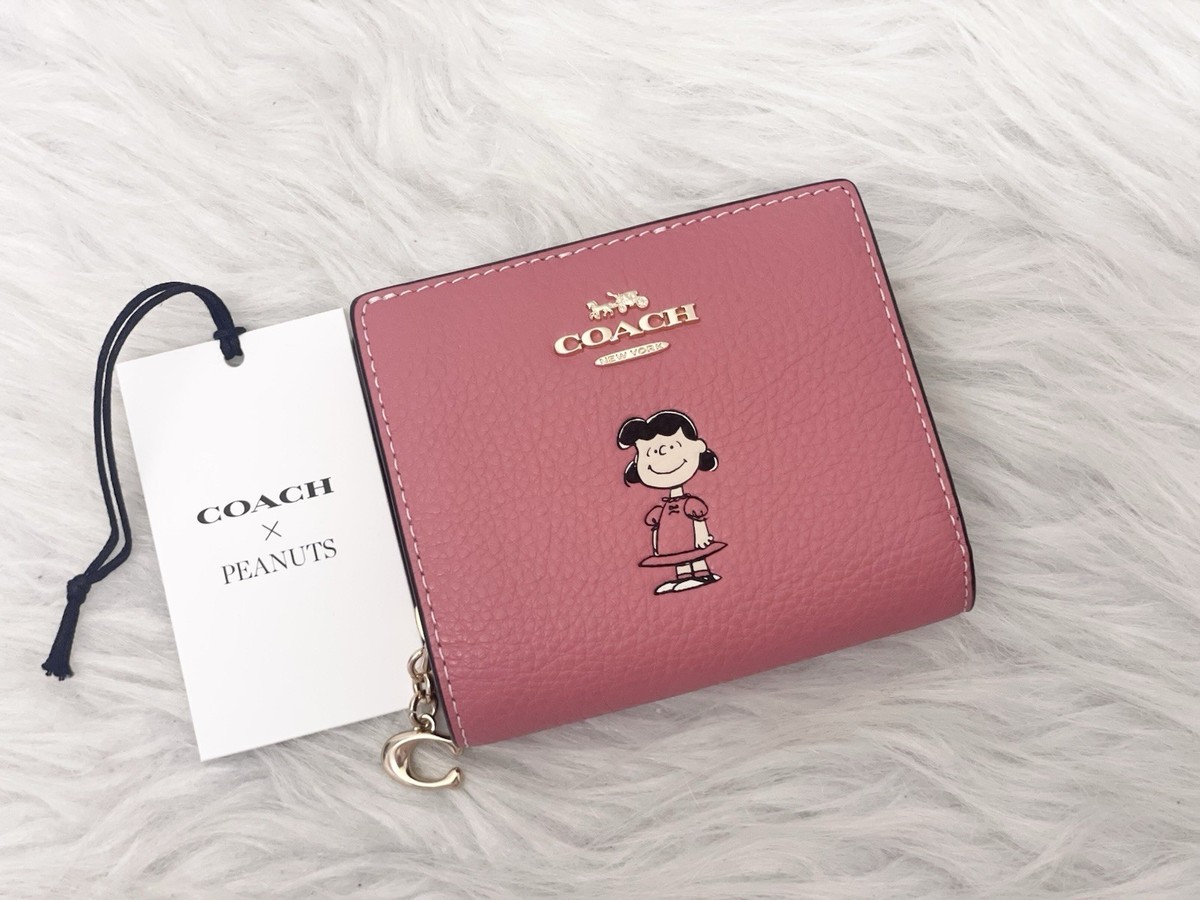 NWT Coach x Peanuts 2025 Snap Wallet Lucy CBN89 Snoopy 75th
