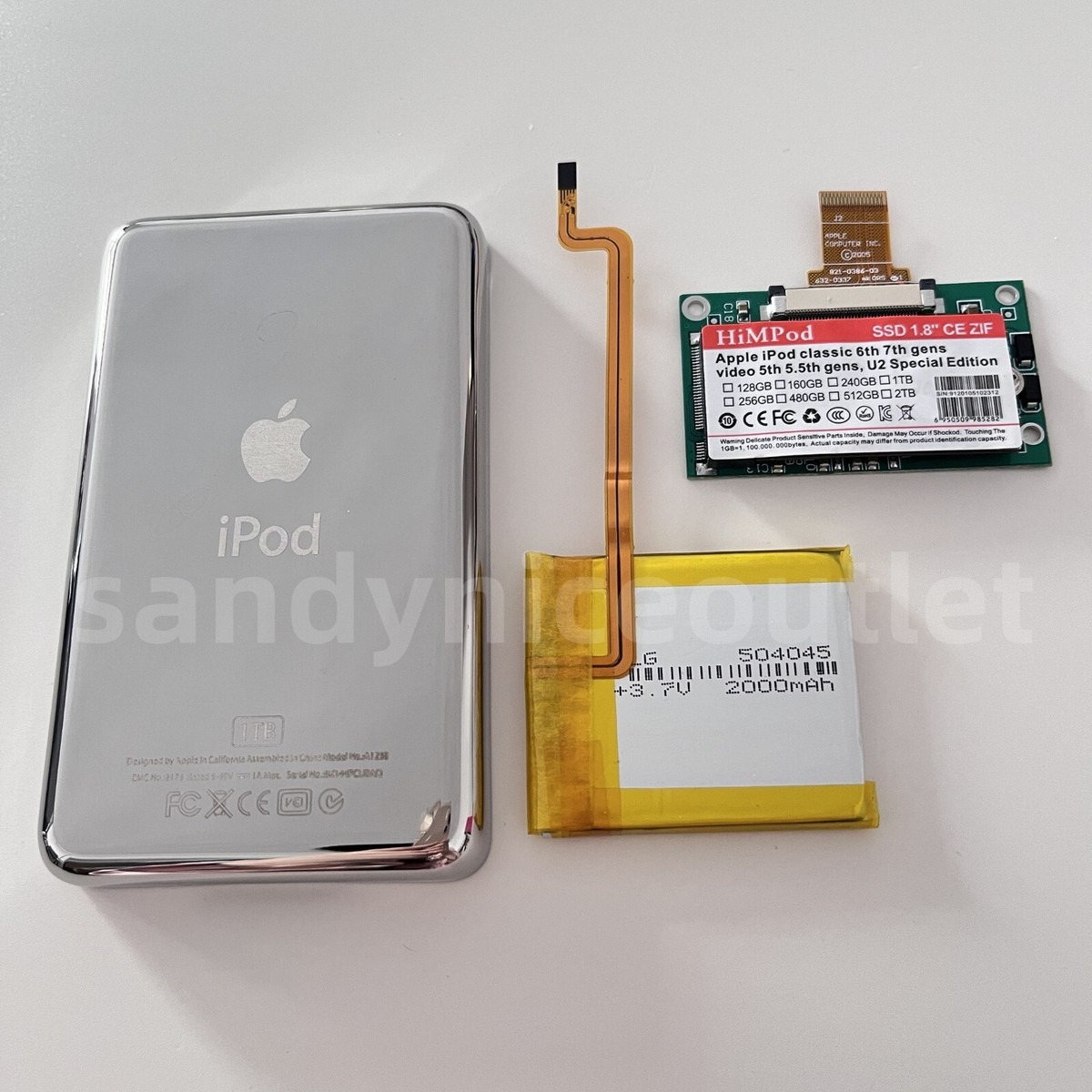 iPod Classic 第5世代sd化スケルトン256GB 電池新品 【公式通販】