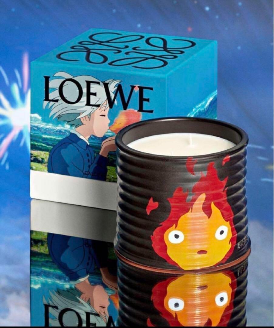 LOEWE x Ghibli Howl's Moving Castle Collaboration Calcifer Candle