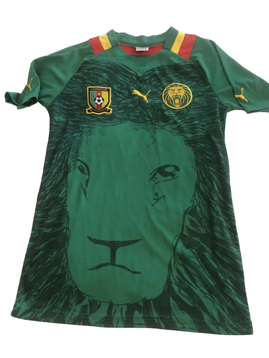 Vintage Puma Jersey CAMEROON AFRICA HOME FOOTBALL SOCCER SHIRT